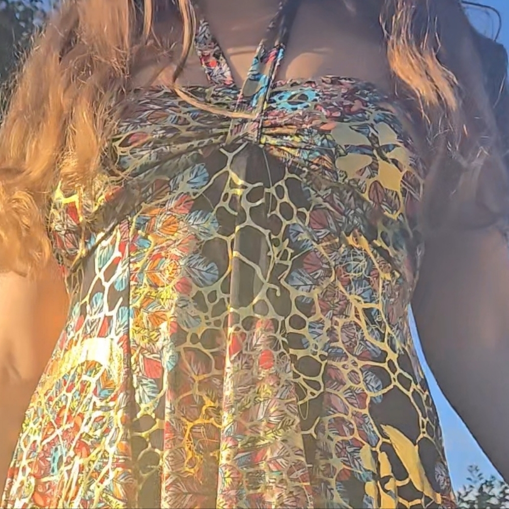 Colorful Patterned Dress - Picture 9 of 11